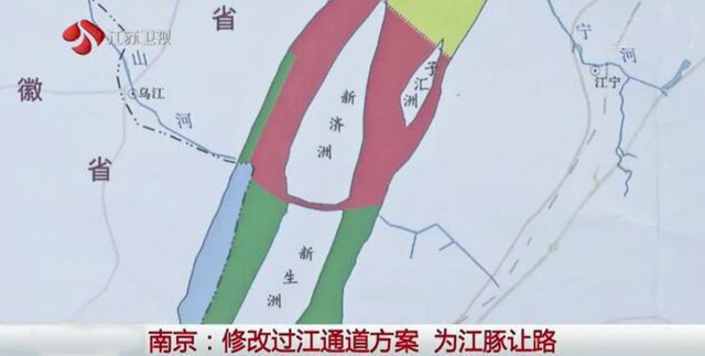 两座桥塔分别位于新济洲和子汇洲上，完全避开了江豚保护区。